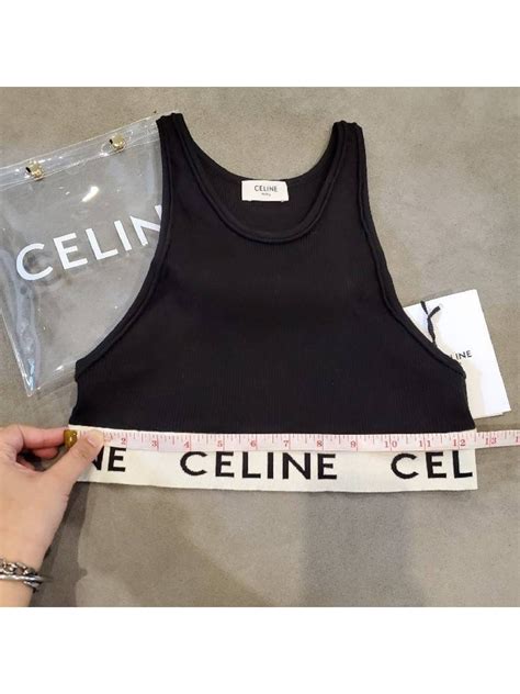 Women's Celine sports bra in athletic knit .